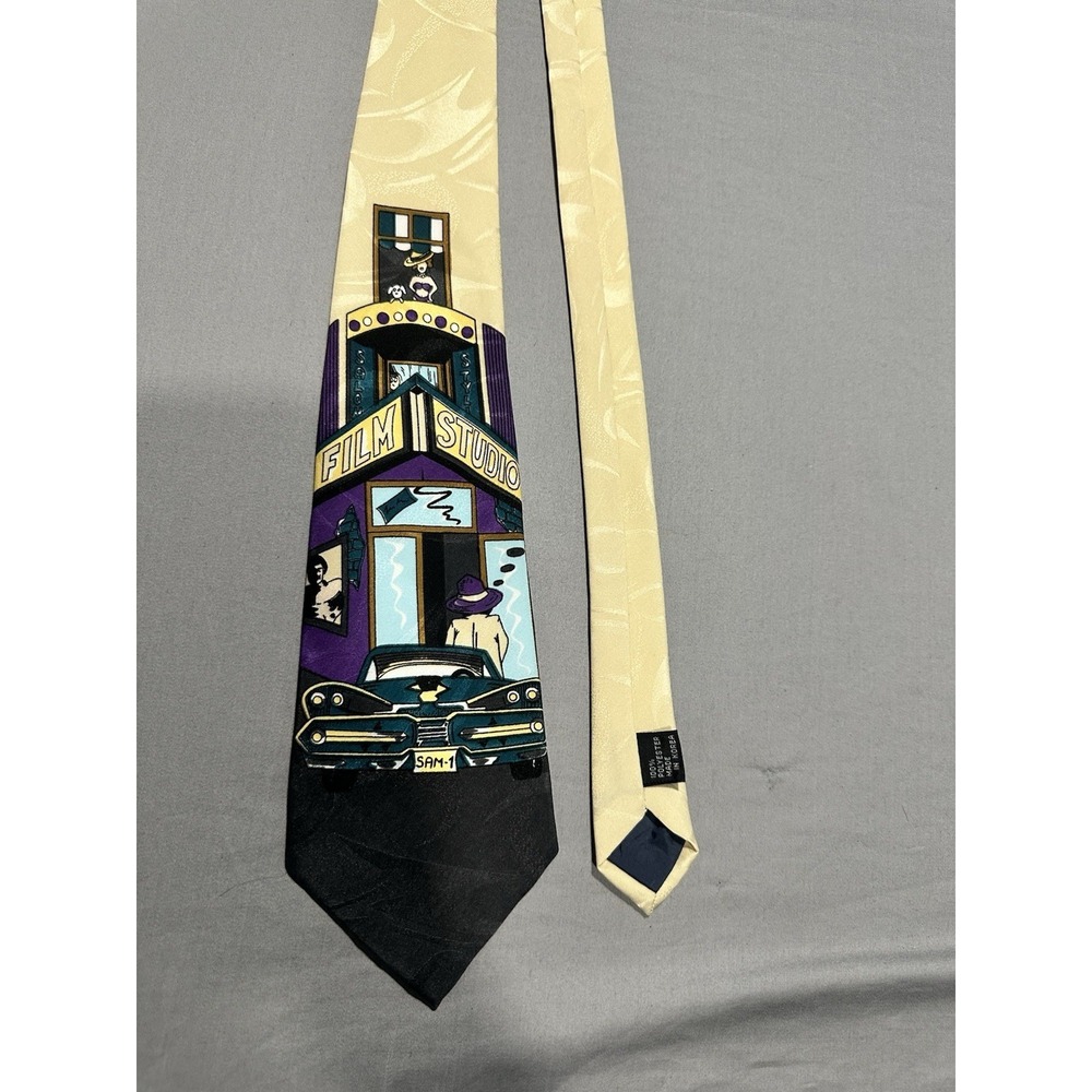 VTG Impact Gangster Movie‎ Theatre Themed Novelty Necktie